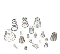 Molle a torre in acciaio inossidabile 304 Molla di compressione a cono conico Diametro del filo della molla pressione conica 0,4,7,8 mm per utensili manuali, dispositivi auto(0.4x(6-9) x11-7)