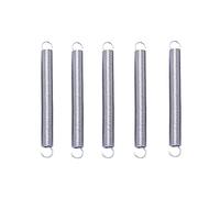 Molle a trazione, 5 pezzi, diametro filo 0,6 mm, esterno, lunghezza 70-120, prolunga in acciaio inossidabile con molla di tensione ad espansione a doppio gancio(90mm)