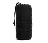 Molle, borsa per bottiglia d'acqua, borsa da escursionismo per attività all'aperto (nero)