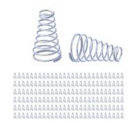Molle coniche coniche da 200 Pezzi, Diametro del Filo Conico a Molla di Compressione a Nastro 0,3 mm/0,5 mm/0,7 mm/0,8 mm (Color : 0.3x2.5-4.5x5mm, Size : 200pcs)