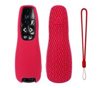 Molle della copertura del silicone Custodia protettiva per Logitech R400 Presentatore senza fili, per Logitech R400 custodie in silicone per telecomandi (Rosso rosa)