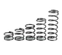 Molle di compressione del rotore da 10 pezzi 65Mn, diametro del filo di 0,8-0,9 mm, diametro esterno di 5-18 mm, molle for stampi industriali(35mm(10PCS),6mm)