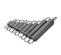 Molle di estensione a doppio gancio, 5pcs Loop Hook Tension Spring Diametro del filo 2,5 mm OD 25 mm Lunghezza libera 70-80 mm(2.5 x 25 x 70 mm)