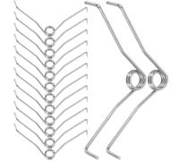Molle di Ricambio per Forbice Potature, Acciaio Inox Argento, 20 Pezzi | Molle Piegate a Lato Sinistro e Destro, Ricambio per Tronchese da Giardino, per Potatura e Diradamento