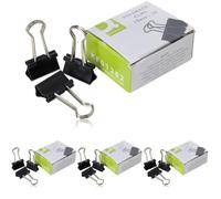 Molle Double Click Q-Connect Foldback nero 19 mm conf. da 10 - KF01282 (Confezione da 4)