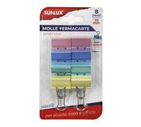 Molle fermacarte 25 mm colori assortiti confezione da 8