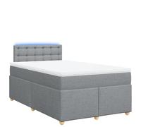 Molle Insacchettate con LED Integrato Grigio Chiaro 120x200cm