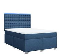 Molle Insacchettate con Materasso Integrato Tessuto Traspirante 140x190 Blu