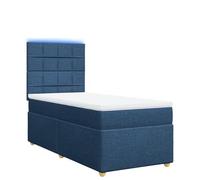 Molle insacchettate indipendenti con LED 5 modalita Giroletto 80x200 cm Blu