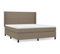 Molle insacchettate indipendenti Testiera regolabile Talpa 180x200 cm | Giroletto a Molle con Materasso e Coprimaterasso 180x200 cm Tessuto Traspirante Letto con Testiera Regolabile Qui Riposo