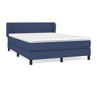 Molle Insacchettate Testiera Regolabile 78 83 88 cm Blu 140x200 cm