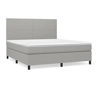 Molle insacchettate Testiera regolabile 82.84 Grigio chiaro 180x200 cm