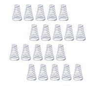 Molle metalliche 20 pezzi molla conica filo 0,3~0,8mm mini molla a torre lunghezza 5-30mm molla per batterie molle metalliche(0.3x2.5-4.5x5mm)