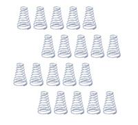Molle metalliche 20 pezzi molla conica filo 0,3~0,8mm mini molla a torre lunghezza 5-30mm molla per batterie molle metalliche(0.8x12-20x30mm)