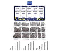 Molle metalliche Set di 450 pezzi di assortimento di molle a compressione piccole, Assorted assortimento di utensili per la riparazione di molle a spirale in filo metallico in acciaio inossidabile 304