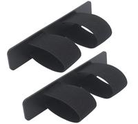 Molle - Set di 2 supporti per laccio emostatico, accessori per gilet tattico, con cinghia elastica per cintura di servizio, colore: nero