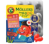 Moller’S ® | Omega 3 per Bambini | Olio Di Pesce Omega-3 Naturale | Con DHA Ed E