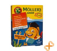 Moller's OMEGA-3 Junior Lemon-Orange Gusto 45 Masticabile Gel Pesce Integratore