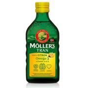 Mollers Tran olio di fegato di merluzzo limone 250 ml Omega-3 vitamina A D E
