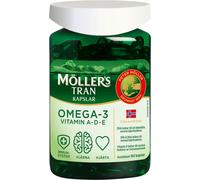 Mollers Tran Omega-3 capsule 160 softgels olio di fegato di merluzzo