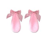 Molletta Capelli Kawaii Donne Girls Capelli Clip Clip carino coniglio coniglietto peluche Lop orecchie for forcella caramelle colore nastro bowknot lolita cosplay accessori for capelli Accessori Capel