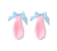 Molletta Capelli Kawaii Donne Girls Capelli Clip Clip carino coniglio coniglietto peluche Lop orecchie for forcella caramelle colore nastro bowknot lolita cosplay accessori for capelli Accessori Capel