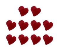 Molletta Chioma Cuore Piccola in Flocking, 10 Pezzi Rosse | Forma a Cuore, per Donna e Ragazze, Non Facile da Deformare, per Shopping e Viaggio