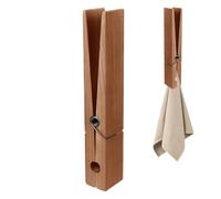 Molletta gigante in legno, molletta da 30,5 cm, mollette giganti in legno, grandi clip porta asciugamani da bagno con molla, clip in legno salvaspazio e robuste per soggiorno camera da letto
