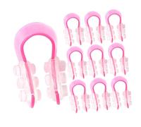 Molletta Naso Rosa, 10 Pezzi, Silicone e Plastica, Delicata | Uso Quotidiano e Saloni di Bellezza, Design Antiscivolo, Compatta da Riporre, per Punta Cadente e Naso Largo
