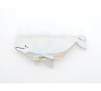 Molletta per capelli a forma di balena Beluga, divertente molletta per capelli in acetato a forma di creatura marina, graziosi accessori per capelli in acetato, clip per capelli da donna (balena