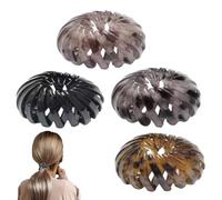 Molletta per capelli a forma di di , per , retrattile, elegante, antiscivolo, vintage, retrattile, per coda di cavallo, per donne e ragazze, supporto colorato per