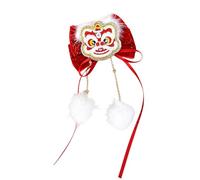 Molletta per capelli a forma di drago per festa di primavera per ragazza bambino ricamo drago borsa fortunata clip a scatto per bambini bowknot set di fermagli per capelli drago anno