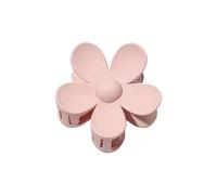 Molletta per capelli a forma di fiore, 7 cm, in tinta unita, smerigliata, per donne e ragazze, forcina per capelli, a forma di squalo, accessori per capelli (grigio rosa pallido)