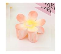 Molletta per capelli a forma di fiore, 7 cm, tinta unita, satinata, per donne e ragazze, forcina per capelli, a forma di squalo, accessori per capelli (arancione 02)