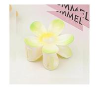 Molletta per capelli a forma di fiore, 7 cm, tinta unita, satinata, per donne e ragazze, forcina per capelli, a forma di squalo, accessori per capelli (verde 02)