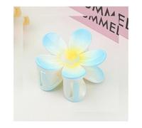 Molletta per capelli a forma di fiore, 7 cm, tinta unita, satinata, per donne e ragazze, forcina per capelli, a forma di squalo, accessori per capelli (blu 02)