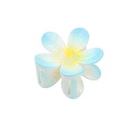 Molletta per capelli a forma di fiore, 7 cm, tinta unita, satinata, per donne e ragazze, forcina per capelli, a forma di squalo, accessori per capelli (blu 02)