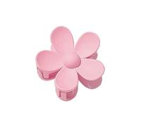 Molletta per capelli a forma di fiore dolce, 7 cm, in tinta unita, satinata, per donne e ragazze, forcina per capelli a forma di squalo, accessori per capelli (rosa)