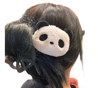Molletta per capelli a forma di panda in peluche, per bambini, per Halloween, versatile, per ragazze e donne