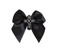 Molletta per capelli a molla per capelli per ragazza Halloween Punk Bowknot Barrettes per Adolescente Coda di cavallo Decors Donne Sottili/spesse Donne di Spessore Styling Bella Bowknot Spessa Ragazze