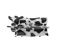 Molletta per Capelli - Blocca Ciocche Ribelli, Stile Giocoso Stampa Bovina, Lunghezza 10cm + Acrilico Leggero, Chiusura ad Alte Prestazioni - per Palestra & Giornate al Mare
