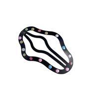 Molletta per capelli con motivo a pois colorati per donne comoda clip per capelli ragazza in viaggio fotografia clip per capelli quattro tipi può scegliere