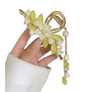 Molletta per capelli in metallo con orecchie di grano, da donna, con strass pieni di strass, elegante artiglio di cristallo, per coda di cavallo Updo, stile glamour quotidiano (artiglio per capelli