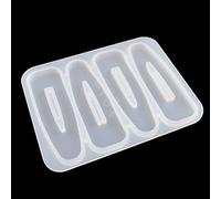 Molletta per capelli in silicone per resina epossidica, stampo per gioielli, strumento flessibile per forcine per capelli