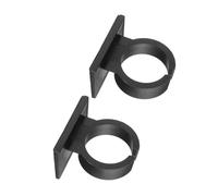Molletta per Microfono Wireless in Plastica Nera, 2 Pezzi | Supporto Antiscivolo, Fissaggio Rapido, per Aste Microfono e Apparecchi Wireless, Ufficio e Cronaca