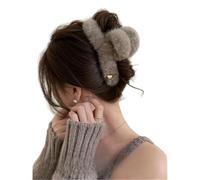 Mollette a artiglio, Confezione da 3 fermagli for capelli, copricapo multicolore in peluche Winter Love
