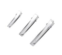 Mollette a Coccodrillo per Chioma in Acciaio Inox, 30 Pezzi | Accessori Fai per Gioielli, Base per Fermagli e Fiocchi, Finitura Argento, Set per Famiglia e Amici