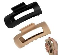 Mollette a forma di squalo, morbide ed elastiche, alla moda, 10,7 cm, morbide e flessibili, antiscivolo, comode per capelli spessi o fini, tenuta forte e design non spezzabile (B)