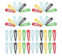 Mollette a Goccia Grandi 5cm, 60 Pezzi, Plastica e Metallo | Acconciature Quotidiane, Antiscivolo e Delicate sui Chioma, Design Moderno Semplice