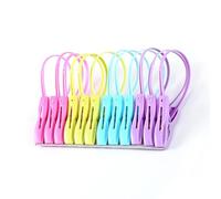 Mollette antivento - Clip per appendiabiti, clip per corda multicolore, linea di vestiti appesi gruccia antivento, clip per biancheria e gruccia per asciugatura a goccia per calzini, reggiseni, linger